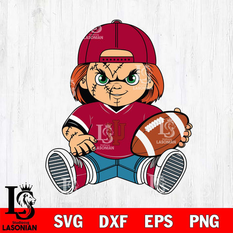 Indiana Hoosiers Chucky Horror 3 Svg Eps Dxf Png File, NCAA svg, Digital Download, Instant Download