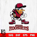 Indiana Hoosiers Donal Duck Disney, Svg Eps Dxf Png File, Digital Download