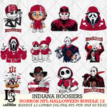 Indiana Hoosiers Halloween Bundle 12 SVG Svg Eps Dxf Png File, NCAA bundle svg, Digital Download, Instant Download