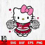 Indiana Hoosiers Hello Kitty Cheerleader 10 Svg Eps Dxf Png File, Digital Download, Instant Download