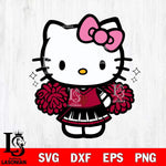 Indiana Hoosiers Hello Kitty Cheerleader Svg Eps Dxf Png File, Digital Download, Instant Download