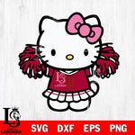 Indiana Hoosiers Hello Kitty Cheerleader 3 Svg Eps Dxf Png File, Digital Download, Instant Download