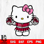 Indiana Hoosiers Hello Kitty Cheerleader 9 Svg Eps Dxf Png File, Digital Download, Instant Download