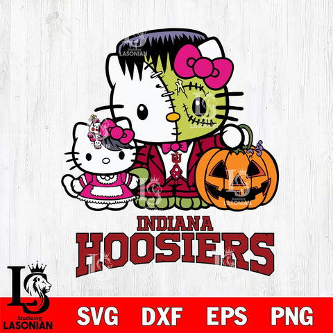 Indiana Hoosiers Hello Kitty Horror 10 Svg Eps Dxf Png File, Digital Download