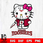 Indiana Hoosiers Hello Kitty Horror 3 Svg Eps Dxf Png File, Digital Download