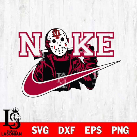 Indiana Hoosiers Jason Voorhees Nike Svg Eps Dxf Png File, Digital Download, Instant Download