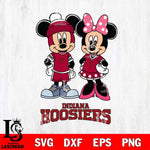 Indiana Hoosiers Mickey Minnie Mouse Pink Svg Eps Dxf Png File, NCAA svg , File Cut , Digital Download , Instant Download, Cut Svg Files