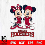 Indiana Hoosiers Mickey Minnie Mouse rugby ball Svg Eps Dxf Png File, NCAA svg , File Cut , Digital Download , Instant Download, Cut Svg Files