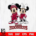 Indiana Hoosiers Mickey Minnie Rugby Hoodie Svg Eps Dxf Png File, NCAA svg , File Cut , Digital Download , Instant Download, Cut Svg Files