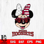 Indiana Hoosiers Minnie Mouse Love 2, Svg Eps Dxf Png File, Digital Download