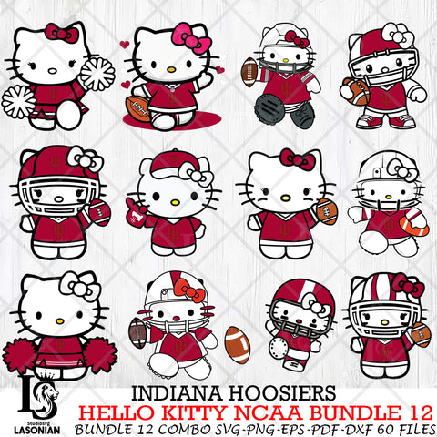 Indiana Hoosiers NCAA Bundle 12 Svg Eps Dxf Png File, NCAA svg, Digital Download, Instant Download