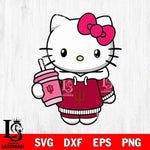 Indiana Hoosiers Pretty Hello Kitty Svg Eps Dxf Png File, Digital Download, Instant Download