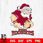 Indiana Hoosiers Santa Claus Angry Svg dxf eps png pdf file,NCAA svg,Digital Download,Cricut file