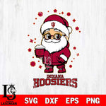 Indiana Hoosiers Santa Claus Coffe Svg dxf eps png pdf file,NCAA svg,Digital Download,Cricut file