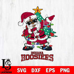 Indiana Hoosiers Santa Claus Ugly Christmas Svg dxf eps png pdf file,NCAA svg,Digital Download,Cricut file