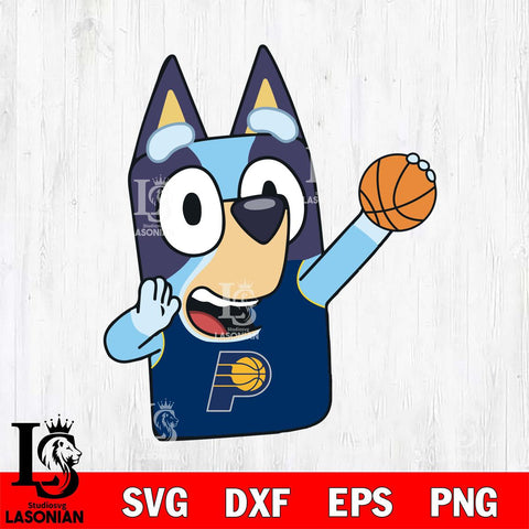 Indiana Pacers Bluey sport Svg Eps Dxf Png File, Digital Download, Instant Download