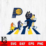 Indiana Pacers Bluey sport 6 Svg Eps Dxf Png File, Digital Download, Instant Download