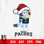 Indiana Pacers Christmas Bluey Hat Svg , Christmas Svg , Bluey svg , Digital Download, dxf eps png pdf file