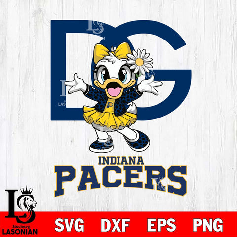 Indiana Pacers Dolce And Gabbana Daisy Duck Disney Svg Eps Dxf Png File, Digital Download, Instant Download