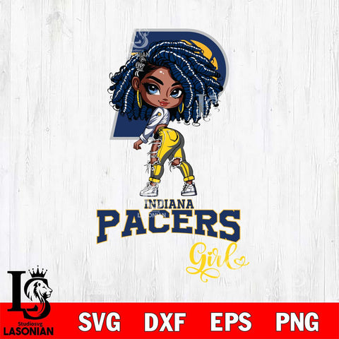 Indiana Pacers Fan Girl Svg Eps Dxf Png File, Digital Download, Instant Download