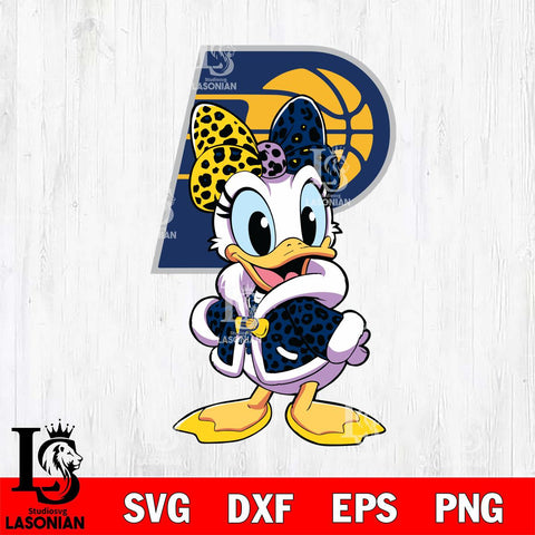 Indiana Pacers Fancy Daisy Duck Disney Svg Eps Dxf Png File, Digital Download, Instant Download