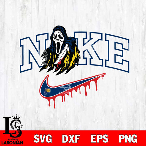 Indiana Pacers Ghostface Nike Svg Eps Dxf Png File, Digital Download, Instant Download