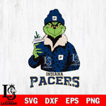 Indiana Pacers Grinch Christmas Cut Files Cricut, Svg Dxf Eps Png file , Silhouette