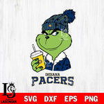 Indiana Pacers Grinch Cofffe Christmas Cut Files Cricut, Svg Dxf Eps Png file , Silhouette