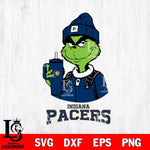 Indiana Pacers Grinch Football Christmas Cut Files Cricut, Svg Dxf Eps Png file , Silhouette