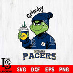 Indiana Pacers Grinchy Bougie Christmas Cut Files Cricut, Svg Dxf Eps Png file , Silhouette