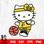 Indiana Pacers Hello Kitty basketball 4 Svg Eps Dxf Png File, Digital Download, Instant Download