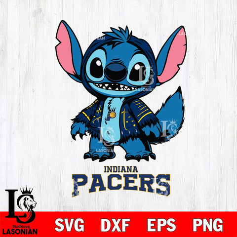 Indiana Pacers Stitch Halloween Svg Eps Dxf Png File, NBA svg, Digital Download, Instant Download