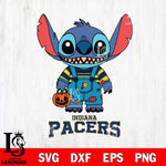 Indiana Pacers Stitch Horror Halloween Svg Eps Dxf Png File, NBA svg, Digital Download, Instant Download