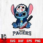 Indiana Pacers Stitch Jason Voorhees Svg Eps Dxf Png File, NBA svg, Digital Download, Instant Download