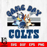 Indianapolis Colts Bluey & Bingo 9 Svg Eps Dxf Png File, NFL svg, Digital Download, Instant Download