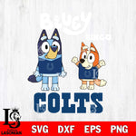 Indianapolis Colts Bluey & Bingo 4 Svg Eps Dxf Png File, NFL svg, Digital Download, Instant Download