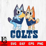 Indianapolis Colts Bluey & Bingo 5 Svg Eps Dxf Png File, NFL svg, Digital Download, Instant Download