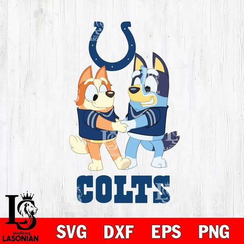 Indianapolis Colts Bluey Chilli Dance Svg Eps Dxf Png File, Digital Download, Instant Download