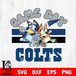 Indianapolis Colts Bluey Chilli  Game day NFL Svg Eps Dxf Png File, Digital Download, Instant Download