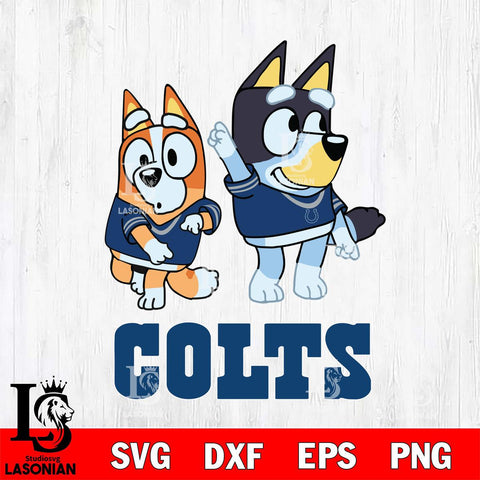 Indianapolis Colts Bluey Chilli Mode Dance Svg Eps Dxf Png File, Digital Download, Instant Download