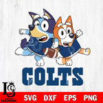 Indianapolis Colts Bluey Chilli NFL Svg Eps Dxf Png File, Digital Download, Instant Download