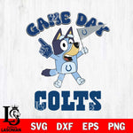 Indianapolis Colts Bluey Game Day Svg Eps Dxf Png File, Digital Download, Instant Download