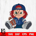 Indianapolis Colts Chucky Horror 11 Svg Eps Dxf Png File, NFL svg, Digital Download, Instant Download