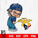 Indianapolis Colts Chucky Piss On Houston Texans Svg Eps Dxf Png File, Digital Download, Instant Download