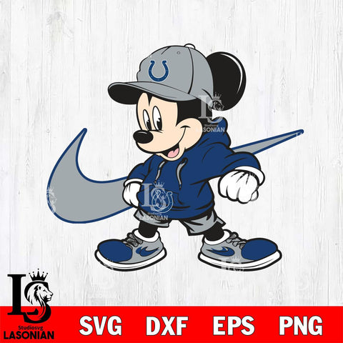 Indianapolis Colts Cool Mickey Mouse Svg Eps Dxf Png File, Digital Download, Instant Download