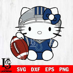 Indianapolis Colts Cute Hello Kitty Football 5 Svg Eps Dxf Png File, NFL svg, Digital Download, Instant Download