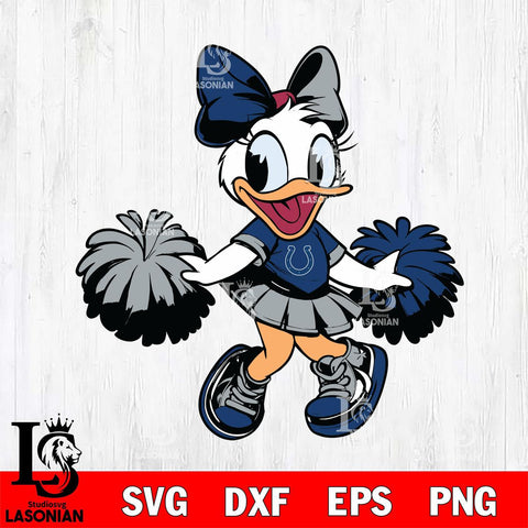 Indianapolis Colts Daisy Duck Cheerleader Svg Eps Dxf Png File, Digital Download, Instant Download