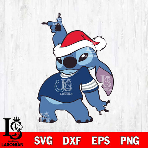 Indianapolis Colts Disney Lilo & Stitch Christmas Svg Eps Dxf Png File, Digital Download, Instant Download