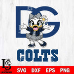 Indianapolis Colts Dolce And Gabbana Daisy Duck Disney Svg Eps Dxf Png File, Digital Download, Instant Download