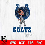 Indianapolis Colts Fan Girl Svg Eps Dxf Png File, Digital Download, Instant Download